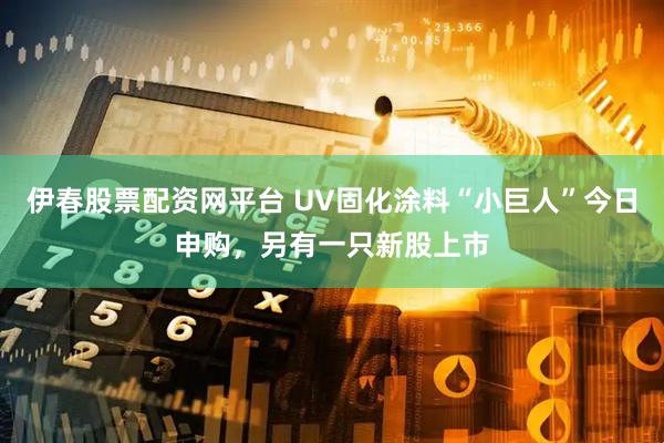 伊春股票配资网平台 UV固化涂料“小巨人”今日申购，另有一只新股上市